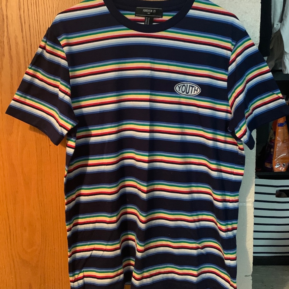Mens striped t shirt size medium